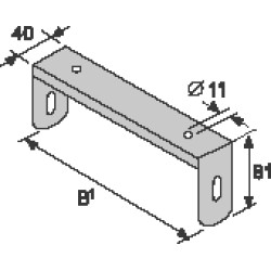 DKC / ДКС BMS1005 (34300) Скоба для подвешивания STS осн. 50 (низ)