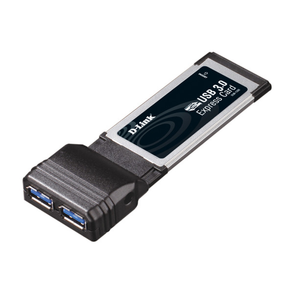 D-Link DUB-1320 Адаптер с 2 портами USB 3.0 для шины ExpressCard