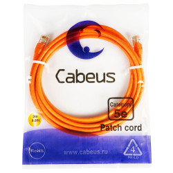 Cabeus PC-UTP-RJ45-Cat.5e-3m-OR Патч-корд UTP, категория 5e, 3 м, неэкранированный, оранжевый