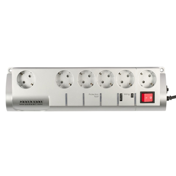 Купить Power Cube Garant SIS-10 Сетевой фильтр, 3.0 м, 5+1 страховка, металлик Power Cube Garant SIS-10 Сетевой фильтр, 3.0 м, 5+1 страховка, металлик