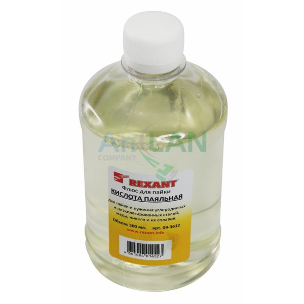 REXANT 09-3612 Флюс для пайки ПАЯЛЬНАЯ КИСЛОТА 500мл