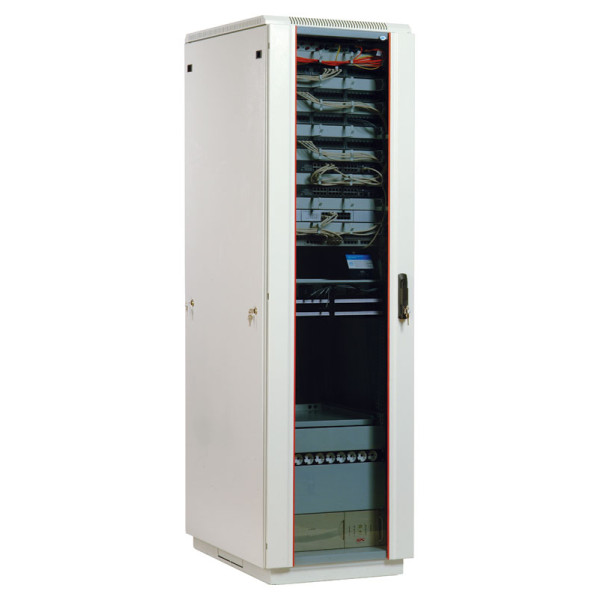 Шкаф телекоммуникационный напольный 27U (600x800) дверь металлШкафы телекоммуникационные напольные серии ШТК-М