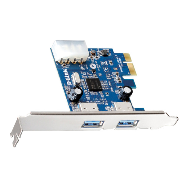 D-Link DUB-1310 Адаптер с 2 портами USB 3.0 для шины PCI Express