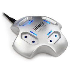 Power Cube PCM - 4B Настольный удлинитель mini., 4 розетки, черный, 1.8 м.