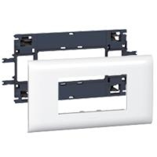 LEGRAND 010994 Суппорт Mosaic 4 модуля, с рамкой, 85мм