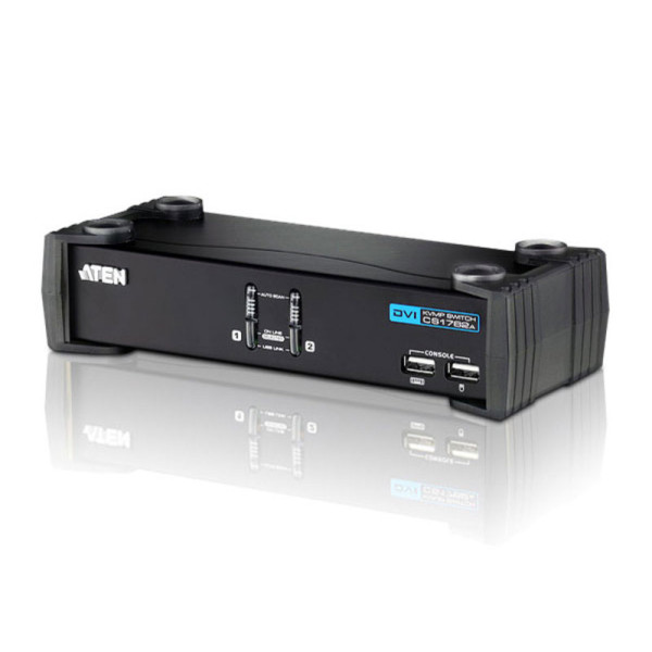 Купить ATEN CS1762A-AT-G Переключатель, электрон., KVM+Audio+USB 2.0, 1 user USB+DVI => 2 cpu USB+DVI, со шнурами USB 2х1.8м., 1920x1200 60Hz, настол., исп.стандарт.шнуры, без OSD, некаскад., (WIN98SE/ME/2000/XP/2003/Vista/MAC/Linux/SUN/FreeBSD, USB Hub 2 п.. ATEN CS1762A-AT-G Переключатель, электрон., KVM+Audio+USB 2.0, 1 user USB+DVI => 2 cpu USB+DVI, со шнурами USB 2х1.8м., 1920x1200 60Hz, настол., исп.стандарт.шнуры, без OSD, некаскад., (WIN98SE/ME/2000/XP/2003/Vista/MAC/Linux/SUN/FreeBSD, USB Hub 2 п..
