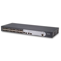 HP JD990A#ABB 1905-24 Коммутатор (24 ports 10/100 RJ-45 + 2x1000 RJ-45 or 2xSFP Web-Managed, стекируемый 19') (замена 3CBLSF26H)