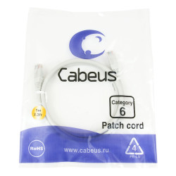 Cabeus PC-UTP-RJ45-Cat.6-1m Патч-корд UTP, категория 6, 1 м, неэкранированный, серый