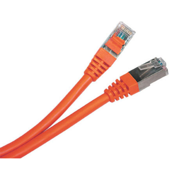 Hyperline PC-LPM-STP-RJ45-RJ45-C5e-2M-LSZH-OR Патч-корд F/UTP, экранированный, Cat.5e, LSZH, 2 м, оранжевый