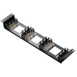 Hyperline KR-19-FRAME-CON-90 Рама 19 для крепления 9 плинтов для телефонии, 2U, углубленная