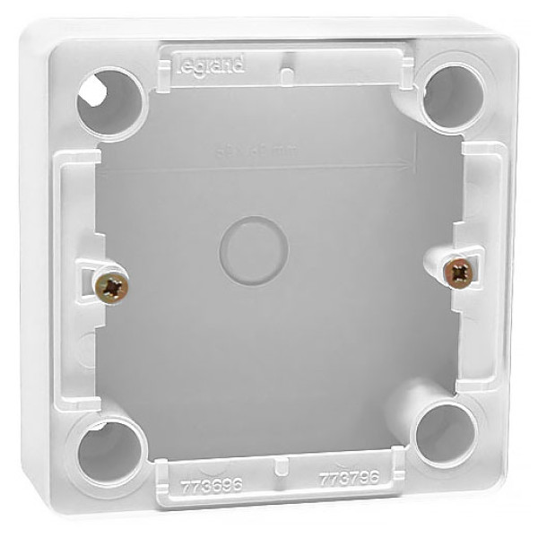 LEGRAND 773697 Коробка для накладного монтажа, глубина 36мм, для розеток, белая, Cariva