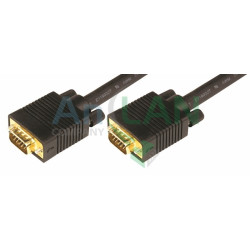REXANT 17-5503 Шнур VGA plug - VGA plug 1.8М gold с ферритами