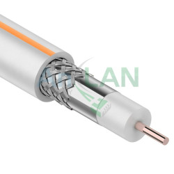 ProConnect 01-2401-4 Кабель SAT 50 M, Cu/Al/Al, (64%), 75 Ом, 100м., белый