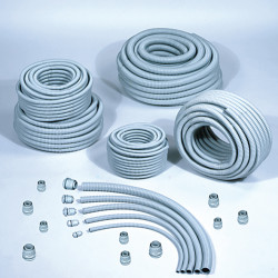 DKC / ДКС 57016 Труба ПВХ гибкая армированная внутр.д.16 мм, внешн.д.20,5 мм, цвет серый (RAL 7035)