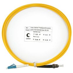 Cabeus FOP(s)-9-LC-ST-2m Шнур оптический simplex LC-ST 9/125 sm 2м LSZH