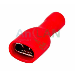 REXANT 08-0612 КЛЕММА ПЛОСКАЯ полностью изолированная (КППИ гн - 6.6мм) 0.5-1.5кв.мм (VF1.25-250A)