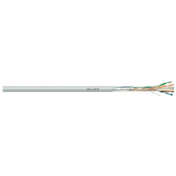 Belden 7860ENH.00305 (305 м) Кабель витая пара, экранированная F/UTP, категория 6, 4 пары (23 AWG), одножильный (solid), экран - фольга, с разделителем, FRNC/LSNH IEC 60332-1, -30°С - + 60°С, серый
Кабель витая пара экранированная (FTP), категория 6..
