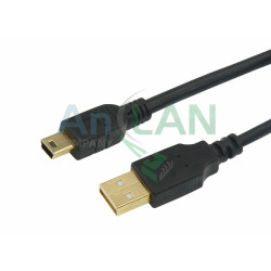 REXANT 18-1134-1 Шнур mini USB (male) - USB-A (male) 1.8M GOLD с ферритами