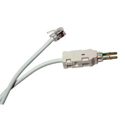 Hyperline KR-CABLE-6P4C Шнур тестовый 4-х контактный, 6P4C