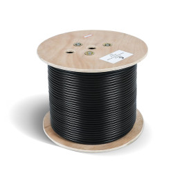Cabeus RS-485 2x2x24AWG/7 Кабель для интерфейса RS-485/RS-422, 2x(2x24 AWG), многожильный (stranded), экран - фольга + оплетка 90%, - 45 C - +80 C, аналог Belden 9842 (305м), Teldor 9392L02129D#30T
