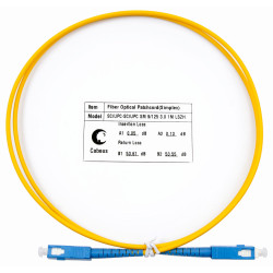 Cabeus FOP(s)-9-SC-SC-1m Шнур оптический simplex SC-SC 9/125 sm 1м LSZH