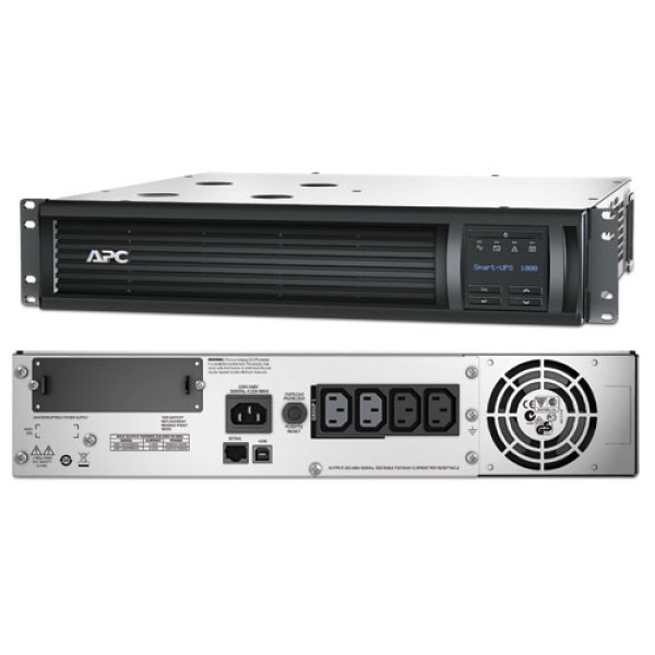 APC SMT1000RMI2U Smart-UPS Источник бесперебойного питания на 1000VA, LCD,230V, 2U (направляющие для монтажа в стойку в комплекте)