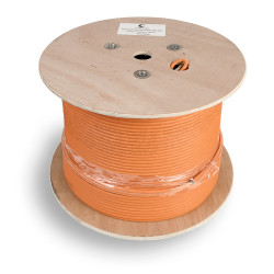 Cabeus SFTP-4P-Cat.6a-SOLID-IN-LSZH Кабель витая пара, категория 6a (10GBE) S/FTP, 4 пары 0,57мм (23 AWG), одножильный (solid), каждая пара в экране, общий экран - сетка, LSZH (305 м)