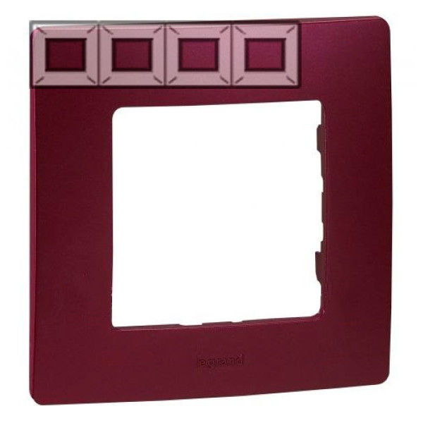 LEGRAND 672564 Рамка 4 поста, цвет сливовый, ETIKA