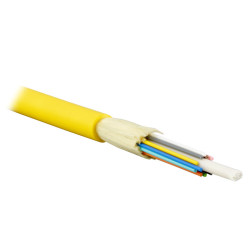 Teldor F90121223Y (MTA-9-12VT-D-KV) (95M359A12Y) Кабель волоконно-оптический 9/125 одномодовый, 12 волокон, плотное буферное покрытие (tight buffer), для внутренней прокладки, FR-PVC, -25°C - +75°C, желтый