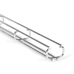 AXELENT X-TRAY 1154 Проволочный лоток MINI шириной 40 мм, высотой 32 мм, оцинковано-хромированный, для внутренних работ (для помещений) (2.5 м)