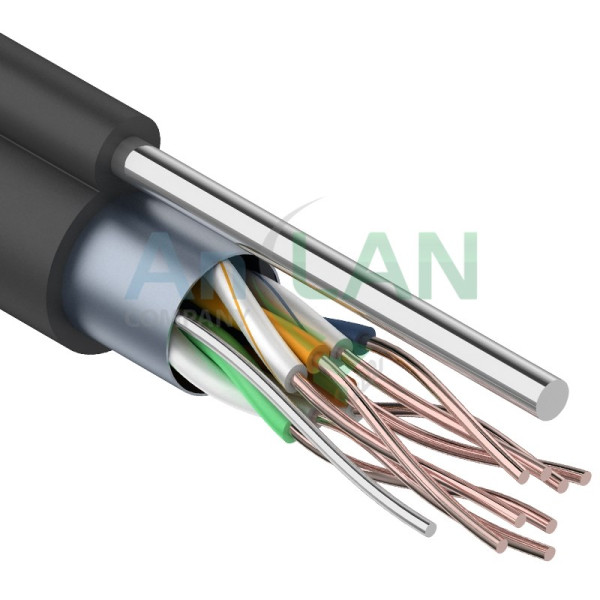 REXANT 01-0144 Кабель FTP 4PR 24AWG CAT5e 305м OUTDOOR + ТРОС*1