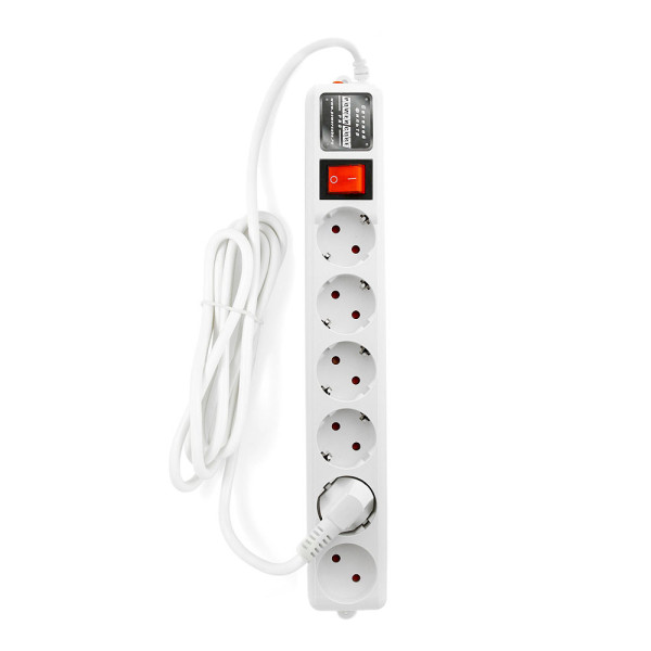 Power Cube PRO SPL(5+1)-B-10 WHITE Сетевой фильтр, 3.0 м, LC контур, 10А/2,2кВт, белый