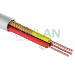 REXANT 01-4033 Шнур комбинированный ШВЭВ (ШСМ) 3x0.12кв.мм, 200м., белый