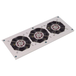 Модуль вентиляторный потолочный (170x425), 3 вентилятора без датчика, цвет черный