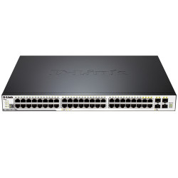 D-Link DGS-3120-48PC/B1ARI Управляемый коммутатор уровня 3 с 44 портами 10/100/1000Base-T, 4 комбо-портами 100/1000Base-T/SFP (48 портов с поддержкой PoE), 2 портами 10GBase-CX4 и программным обеспечением Routed Image (RI)