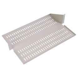 Полка для стойки перфорированная консольная 2U с центральным креплением, глубина 400 мм