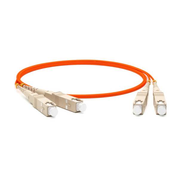 Hyperline FC-D2-62-SC/PR-SC/PR-H-3M-LSZH-OR Патч-корд волоконно-оптический (шнур) MM 62.5/125, SC-SC, 2.0 мм, duplex, LSZH, 3 мОдномодовые и многомодовые оптические патч-корды, SC/PC-SC/PC, дуплекс