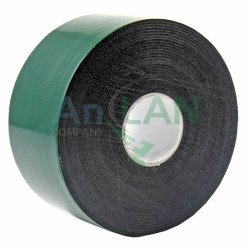 REXANT 09-6140 Двухсторонний скотч, зеленого цвета на черной основе, 40мм, 5метров