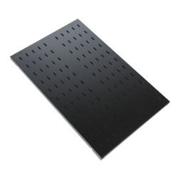 Полка перфорированная грузоподъёмностью 100 кг., глубина 580 мм, цвет черный