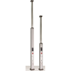 DKC / ДКС 09571 In-liner Aero Колонна распределительная телескопическая, алюминиевая, 2.7 - 4.2м, цвет светло-серебристый металлик