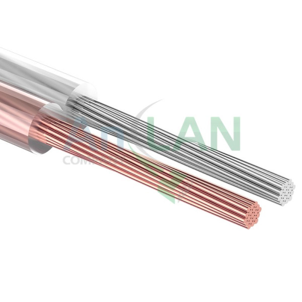 REXANT 01-6305 Кабель акустический, 2х1.00кв.мм, прозрачный SILICON, 100 м.