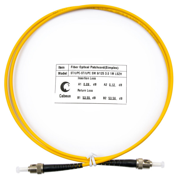 Купить Cabeus FOP(s)-9-ST-ST-1m Шнур оптический simplex ST-ST 9/125 sm 1м LSZH Cabeus FOP(s)-9-ST-ST-1m Шнур оптический simplex ST-ST 9/125 sm 1м LSZH
