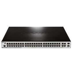 D-Link DES-3200-52P/C1A/A Управляемый коммутатор 2 уровня с 48 портами 10/100Base-TX с поддержкой PoE, 2 портами 10/100/1000Base-T и 2 комбо-портами 100/1000Base-T/SFP