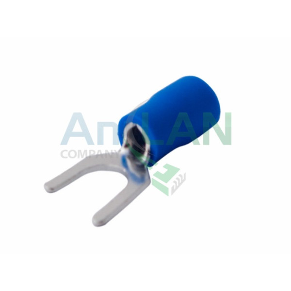 REXANT 08-0134 НАКОНЕЧНИК ВИЛОЧНЫЙ изолированный (НВИ - 6.5мм) 1.5-2.5кв.мм (SVS2-6, VS2-6)