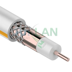 ProConnect 01-2409-4 Кабель SAT 50 M, Cu/Cu/Al, (64%), 75 Ом, 100м., белый