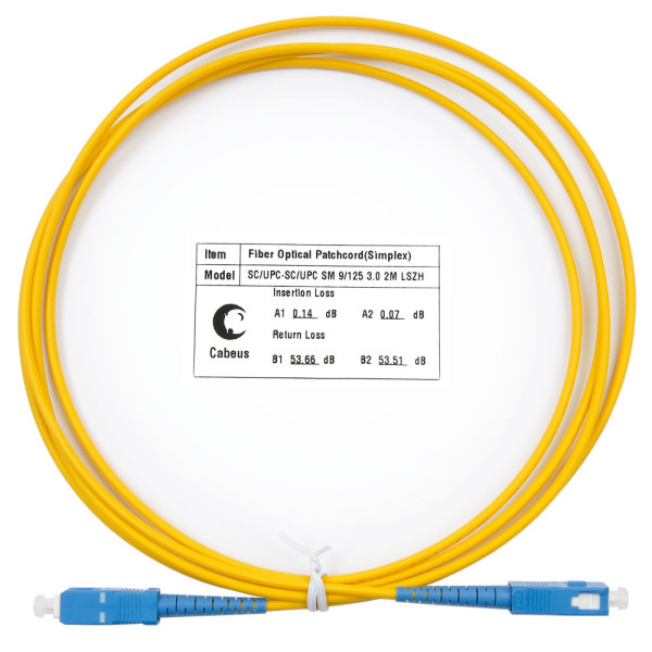 Купить Cabeus FOP(s)-9-SC-SC-2m Шнур оптический simplex SC-SC 9/125 sm 2м LSZH Cabeus FOP(s)-9-SC-SC-2m Шнур оптический simplex SC-SC 9/125 sm 2м LSZH