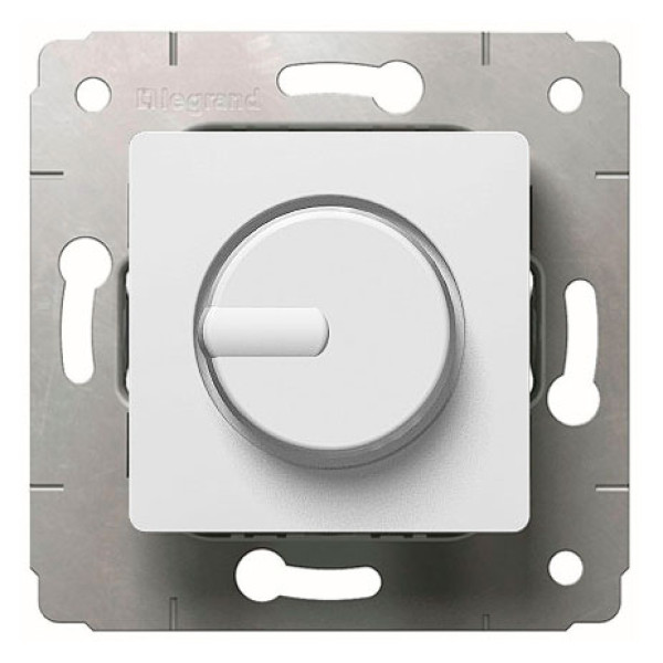 LEGRAND 773617 Светорегулятор поворотный, 300Вт, 230В, белый, Cariva