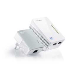 TP-Link TL-WPA4220KIT AV500 Комплект адаптеров Powerline с функцией усилителя беспроводного сигнала, скорость до 300 Мбит/с