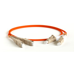 Hyperline FC-D2-62-LC/PR-SC/PR-H-10M-LSZH-OR (FC-62-LC-SC-PC-10M) Патч-корд волоконно-оптический (шнур) MM 62.5/125, LC-SC, duplex, LSZH, 10 мОдномодовые и многомодовые оптические патч-корды, LC/PC-SC/PC, дуплекс