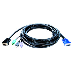 D-Link KVM-403 Кабель для KVM-переключателей KVM-440/450 длиной 5 м с разъемами PS2